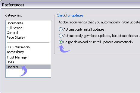 disable adobe updater from startup