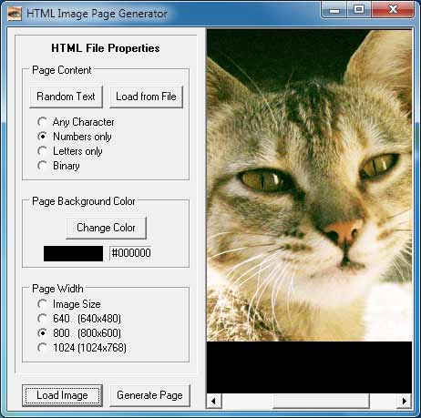 image to html text page converter software