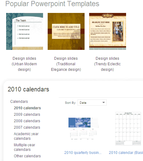 calendar template for microsoft word 2010