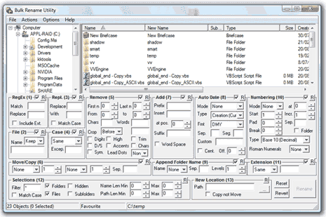 tool rename multiple files