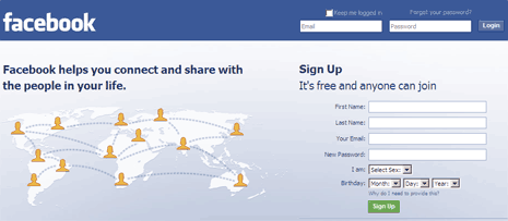 facebook-login-page