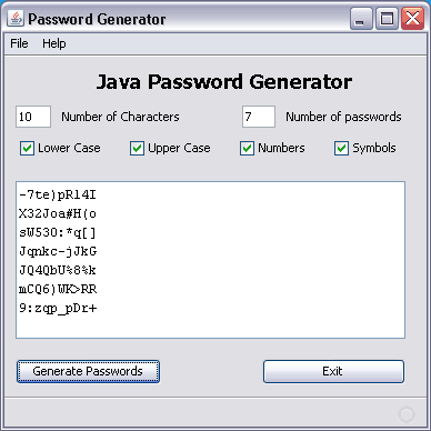 strong password generator multiple