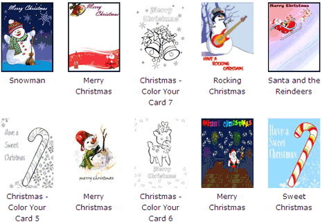 printable christmas cards