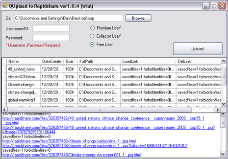 Uploader For Rapidshare