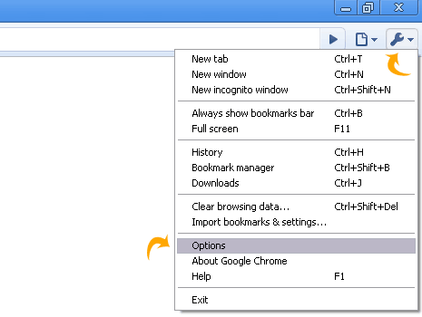 search-chrome-options