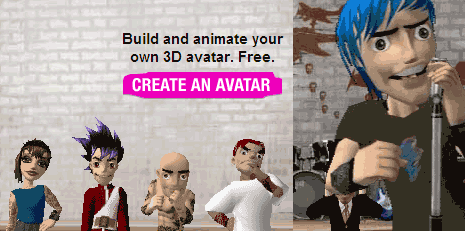 Make free 3D avatars online [social profile icons]