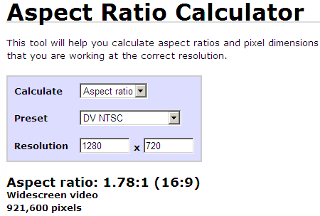 aspect ratio calculator for images 5x4