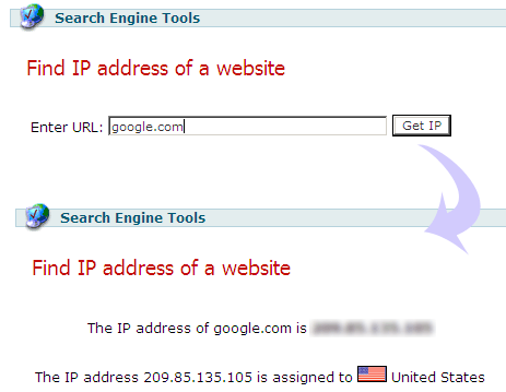 Ip address location check Lookup &