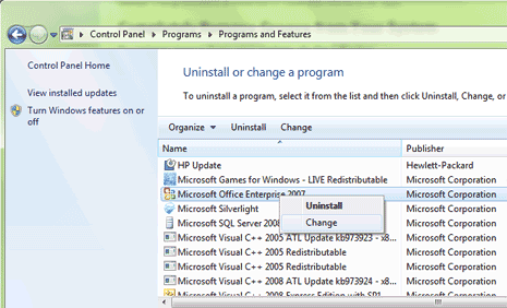 how to uninstall microsoft office 2010 completely