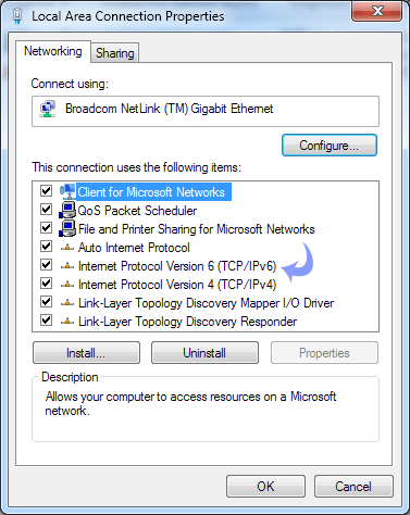 Turn Off Tcp/Ipv6 Vista