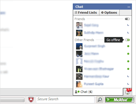 facebook chat. Go to setting >groups (in Facebook chat). 3.Make a group and drag the names 