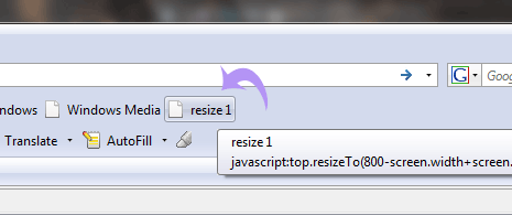 space between buttons on resize