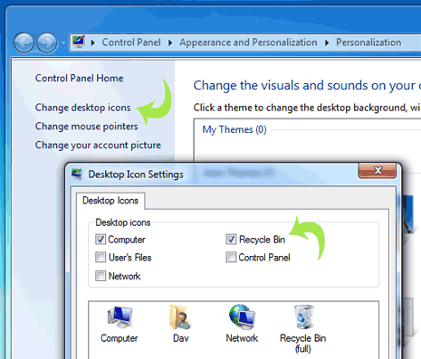 Recycle Bin Vista Missing Icon