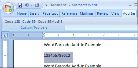 barcode generator for excel 2010