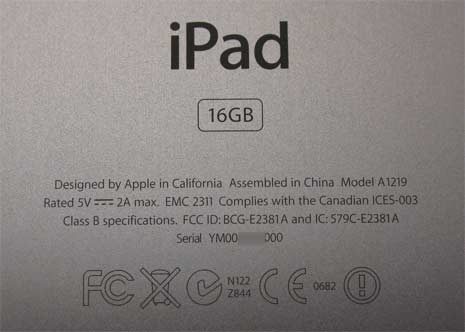 How to find iPad IMEI, ICCID & serial number