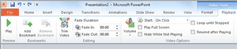 where are the video tools in powerpoint 2016