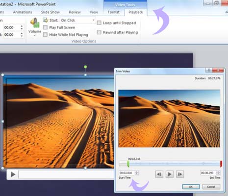 embedded video in powerpoint 2010