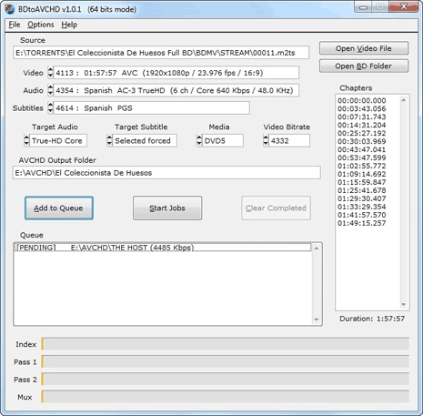 how to extract m2ts from bdmv