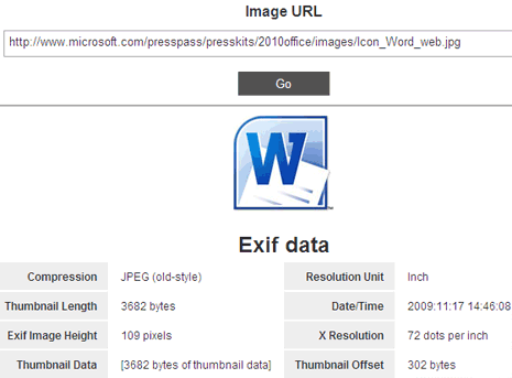 online image exif viewer