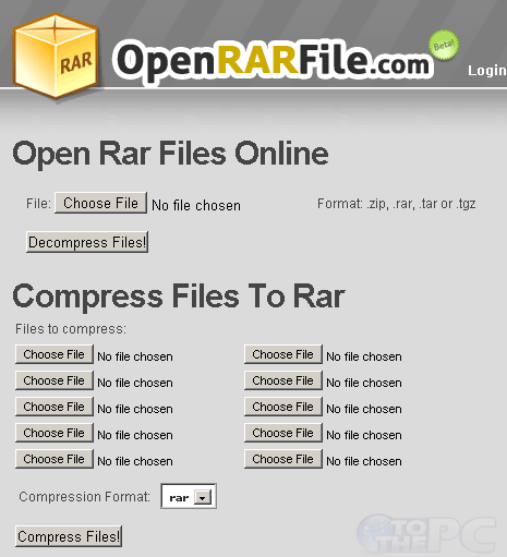 open rar file online mac