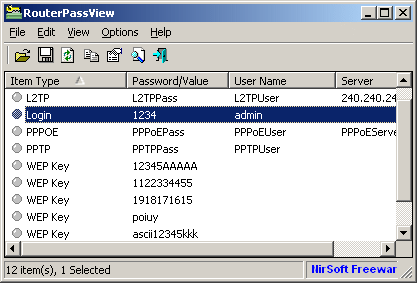 open router configuration page