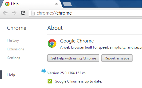 google-chrome-version-information