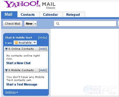 i want to use yahoo in my desktop web browser