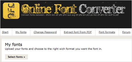 convert to webfont