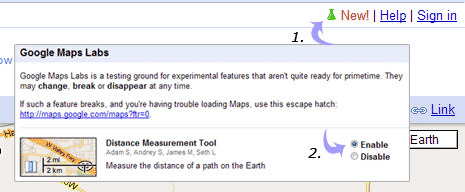 googlemaps ruler tool