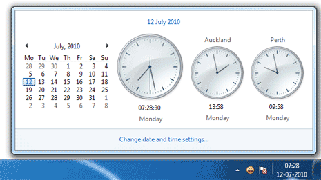 on screen taskbar digital clock free download