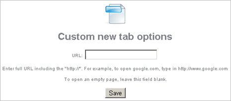 custom tab browser extension