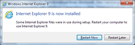 installing internet explorer 9