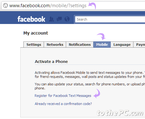 Facebook login mobile number