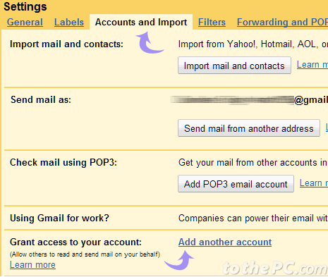 gmail account settings. Login into your Gmail account