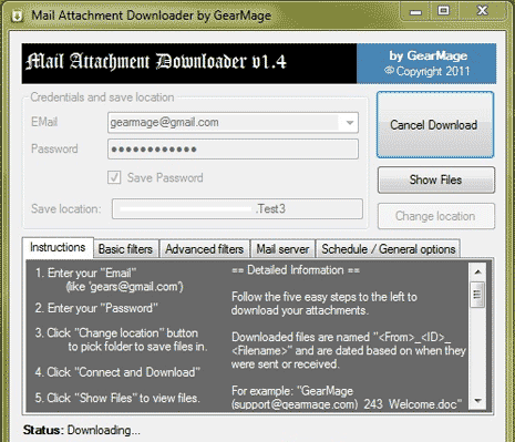 email attachment downloader software