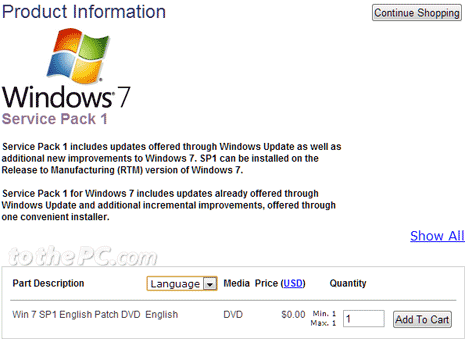 windows 7 service pack 1 update