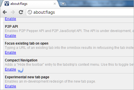 chrome tabs under address bar