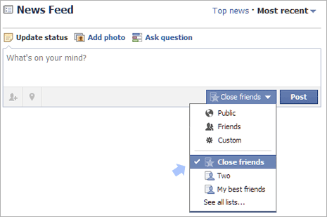 create friends list on facebook