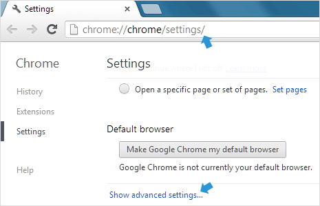 google chrome settings passwords