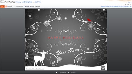 Create Holidays newsletter & animated cards in MS Office