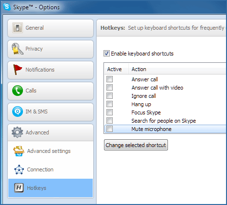 skype microphone setup