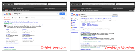 Use Classic Desktop Like Google Search On Ipad