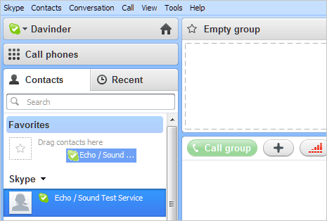 cannot add contacts to skype favorites