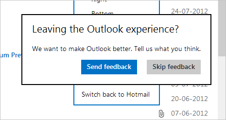 how to revert to old outlook