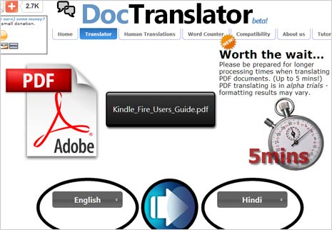 A how-to guide on translating PDFs and other documents online