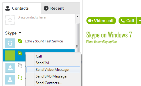 video recording in skype on windows 7