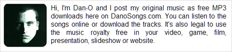 Dano songs music tracks for Youtube videos