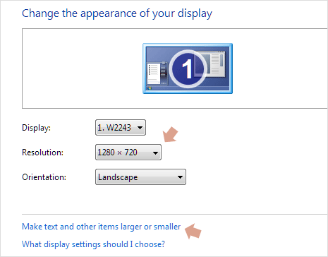 Change Windows screen resolution