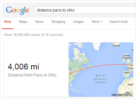 distance between two places travel google find miles