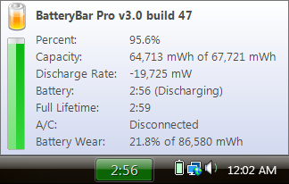 di2 battery status